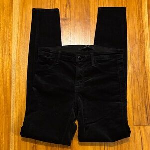 J Brand Black Velvet pants
